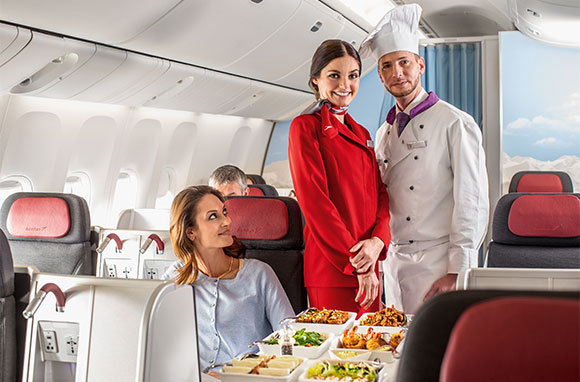 Austrian Airlines: In-Flight Sommelier and Viennese Coffeehouse Service