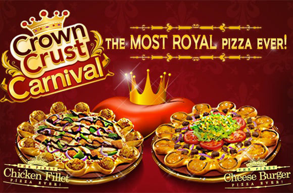 Cheese Burger Crown Crust Pizza, Pizza Hut, Middle East