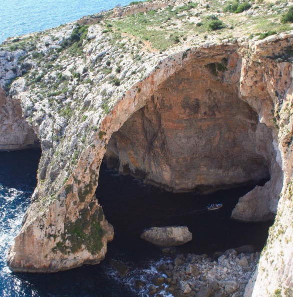 Rock formations in malta