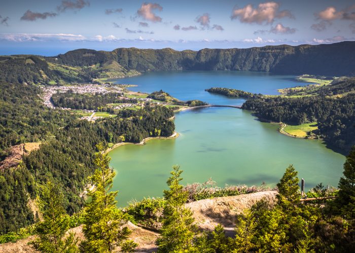 crater lake in azores