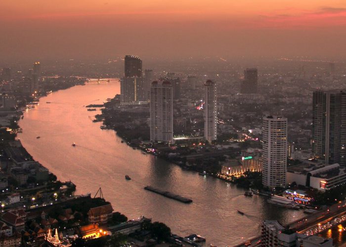 Bangkok, Thailand at sunset