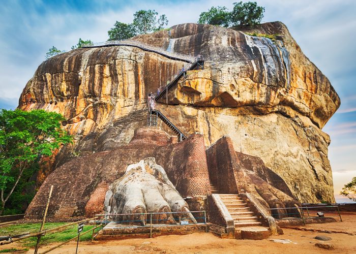 Sri Lanka Sigiriya lion rock feet