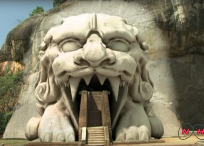 Sri Lanka Sigiriya lion rendering