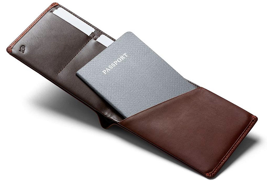 Bellroy leather travel wallet cocoa