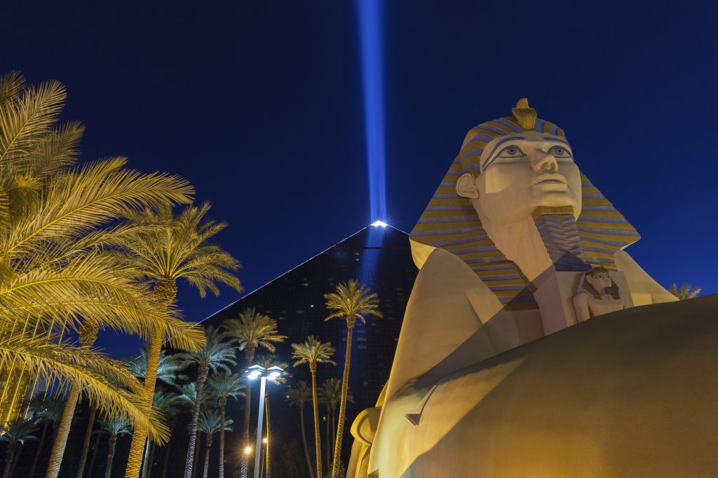 The Luxor Light Beam in Las Vegas, Nevada