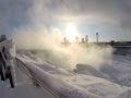 Frozen Niagara Falls Polar Vortex