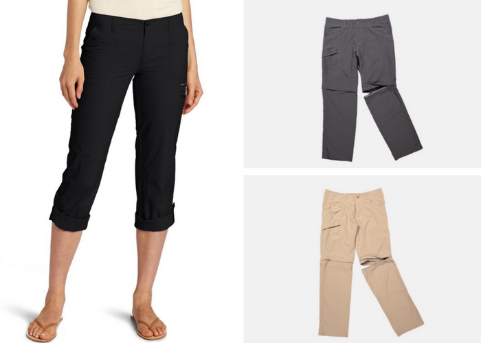 packing for opposite climates convertible pants