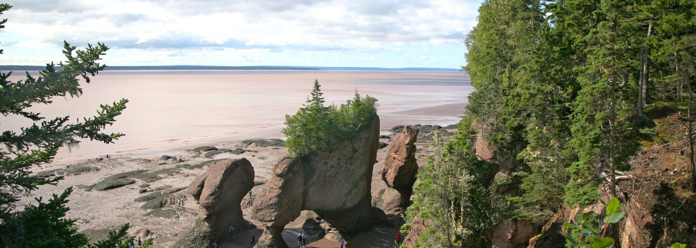 Bay of Fundy in New Brunswick, Canada