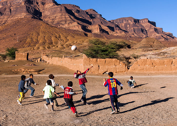 soccer game in morocco