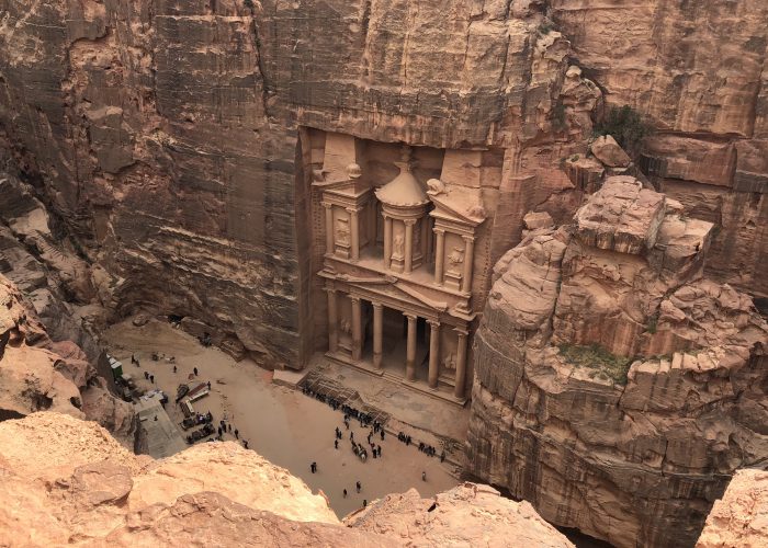 Petra above Jordan travel