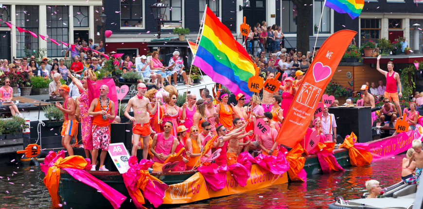 amsterdam netherlands canal parade gay pride