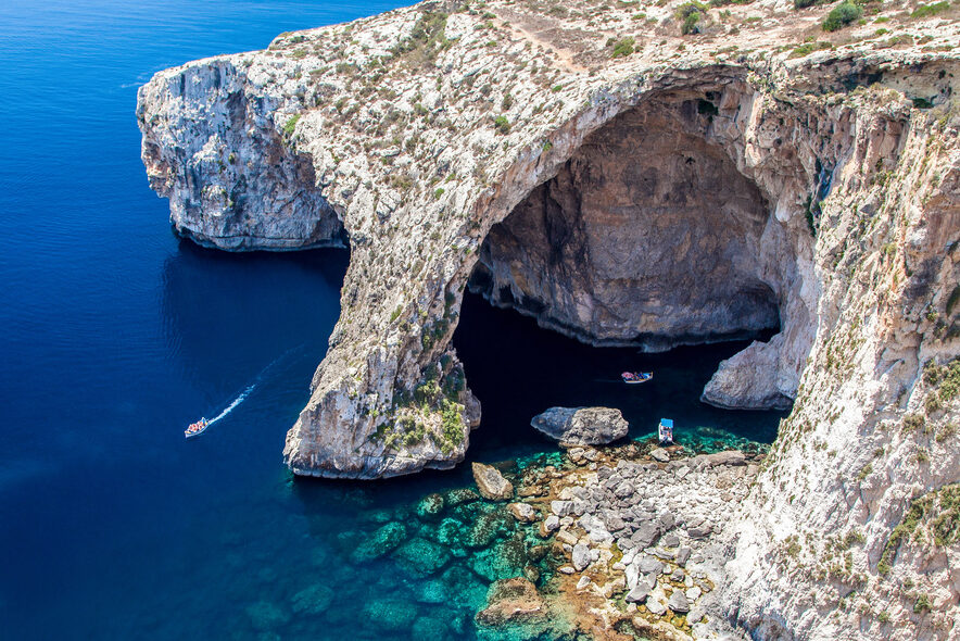 malta cliff seaside italy
