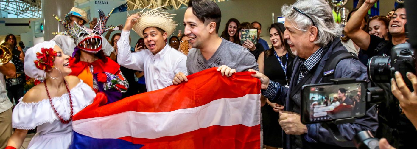musical star Lin-Manuel Miranda arrives in Puerto Rico for role reprisal of Hamilton