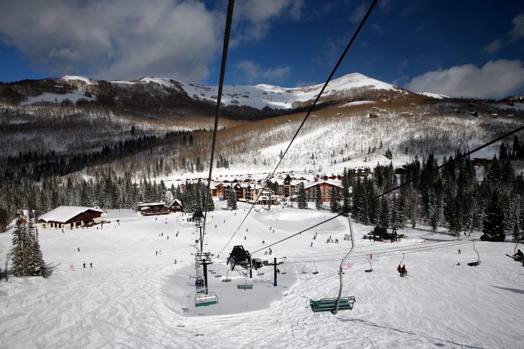 Solitude mountain ski resort in utah, usa