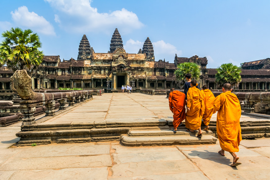 Angkor Wat is a temple complex in Cambodia