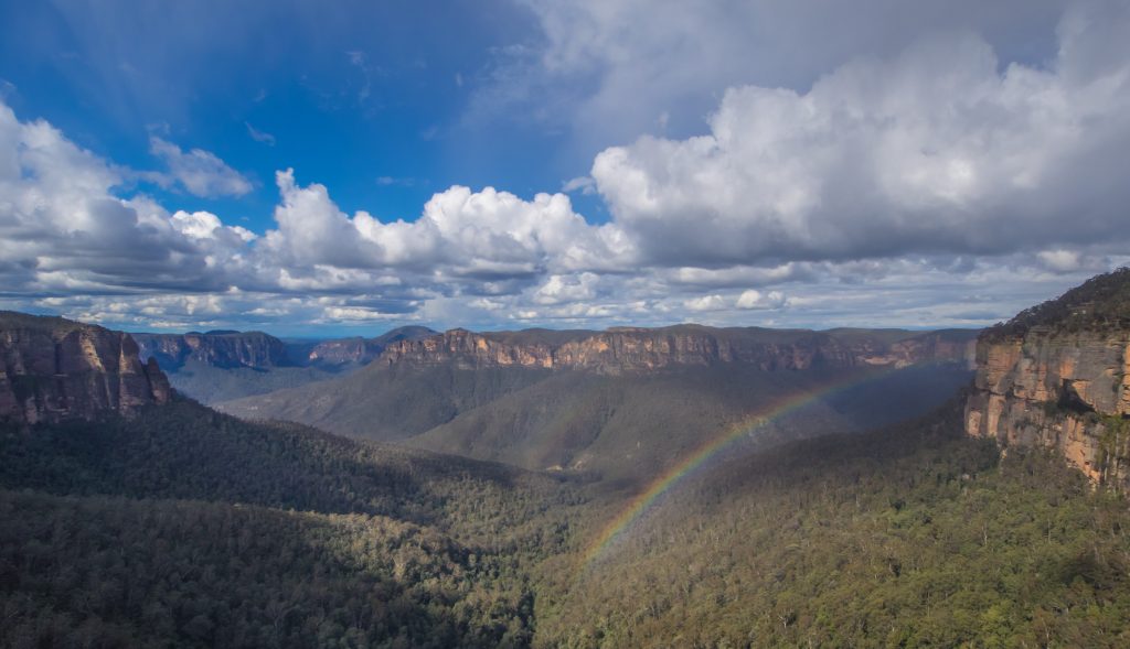 canyon view in australia blue mountains near sydney