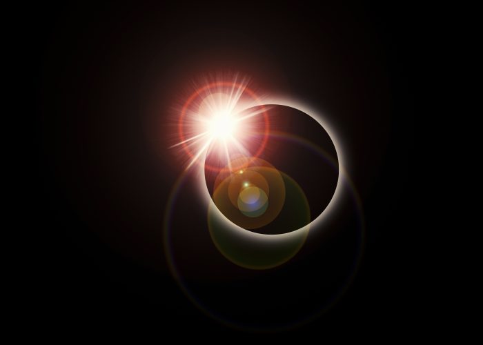 photo of a solar eclipse
