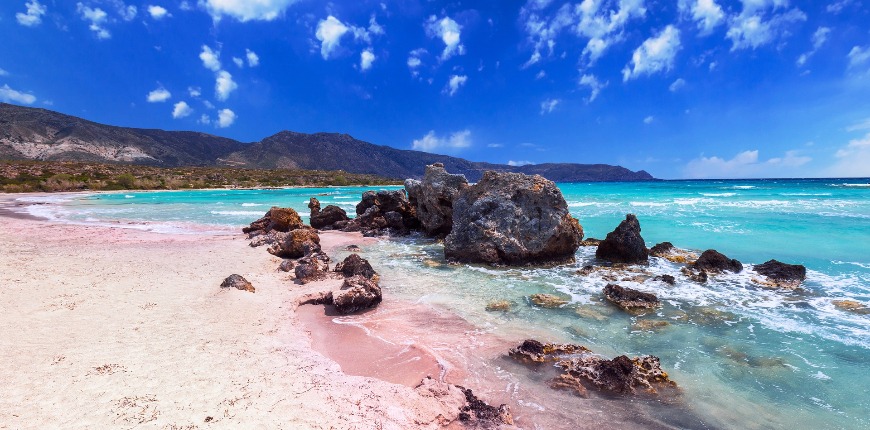 elafonissi beach pink sand crete greece