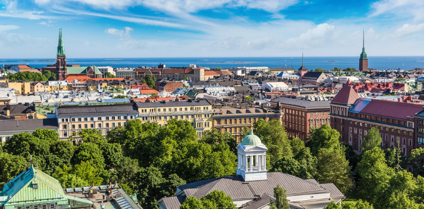 panoramic view helsinki finland