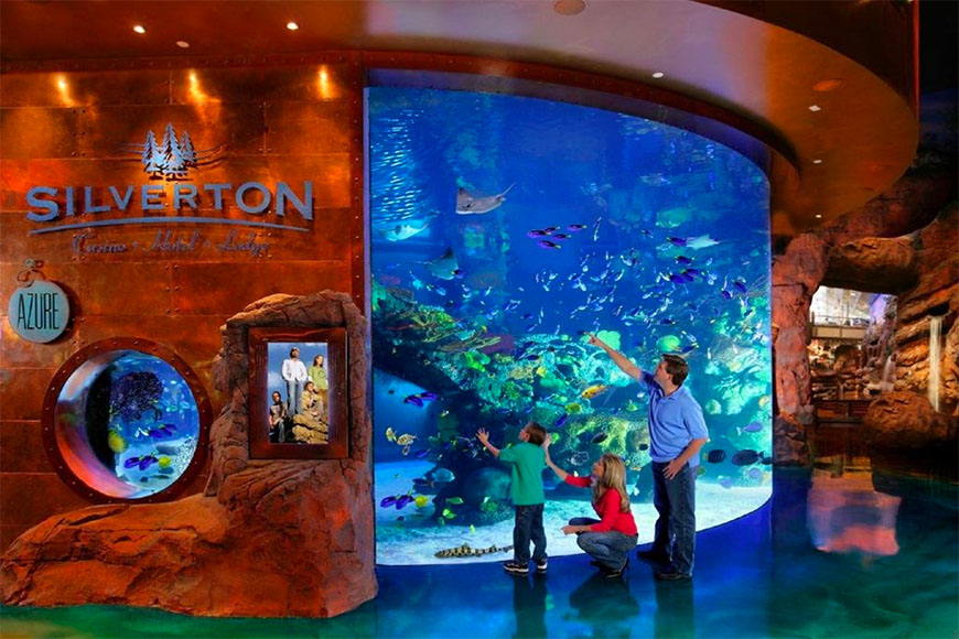 aquarium at silverton hotel and casino.