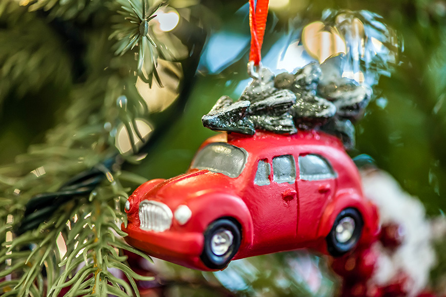 car ornament christmas tree