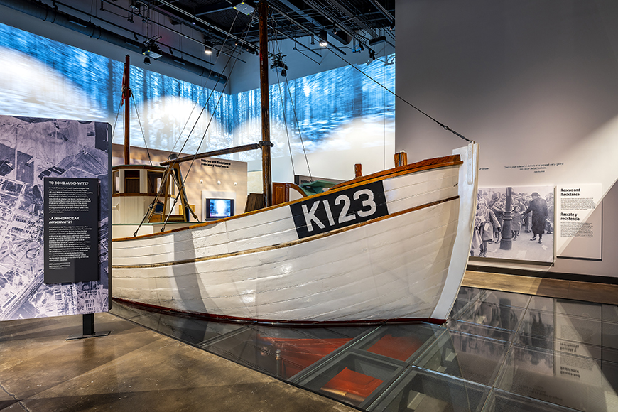 dutch rescue boat at holocaust museum houston.