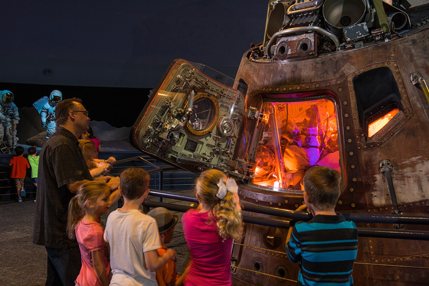 kids at space center houston.