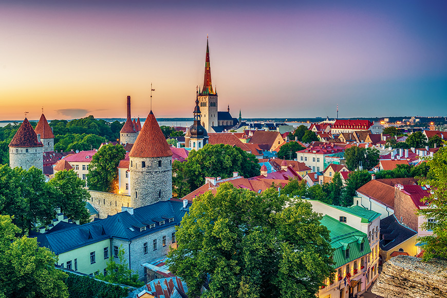 talinn estonia view of city