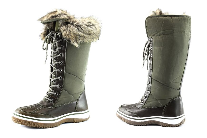 DailyShoes women's knee-high eskimo snow boots.