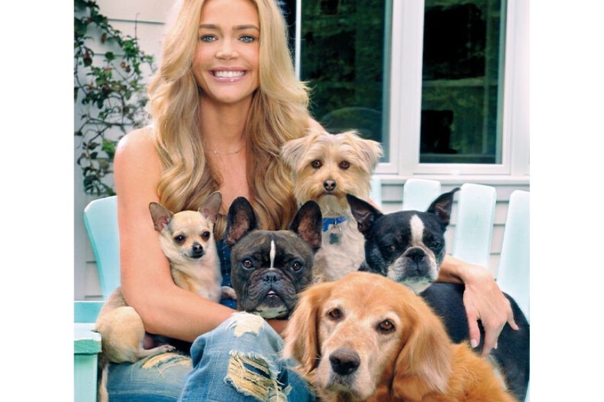 Denise richards with dogs.
