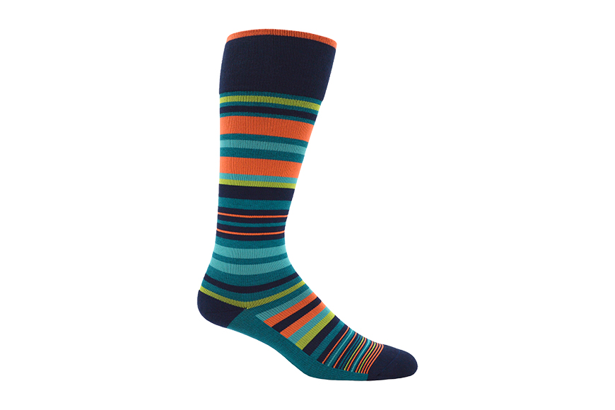 dr segal's striped compression sock.