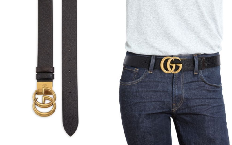 luxury leather reversible belt