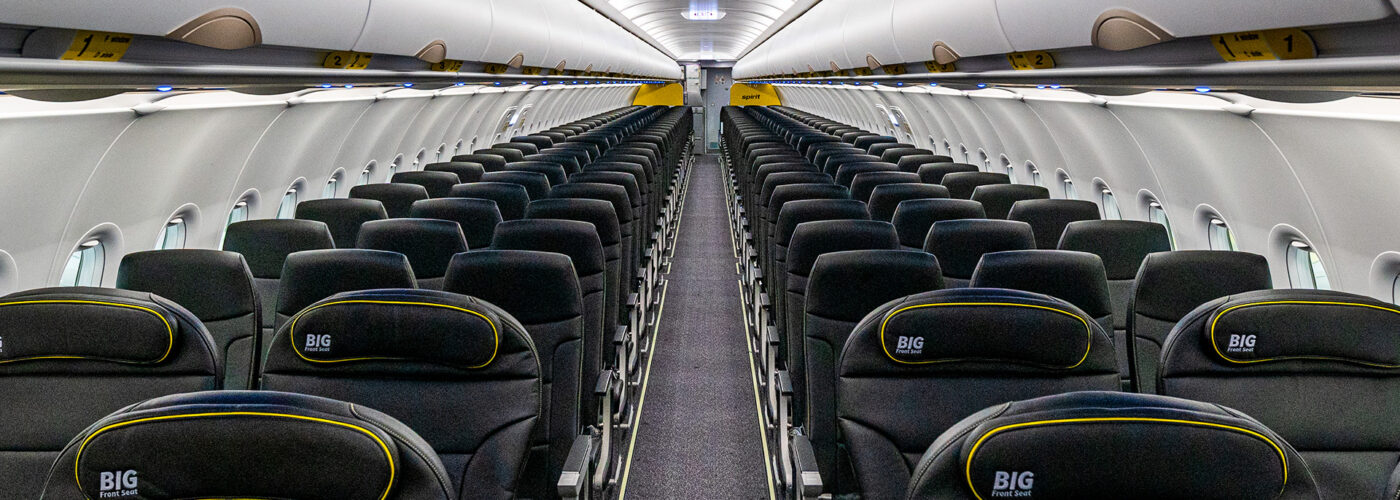 Big Front seats on Spirit Airlines