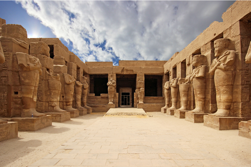 temple of karnak cairo egypt.
