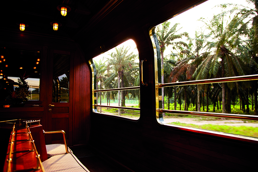 Oriental Express Belmond luxury train.