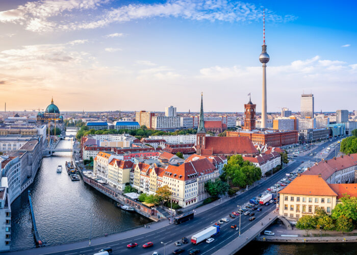 panoramic berlin skyline