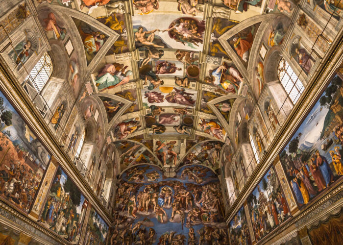 sistine chapel ceiling vatican rome.