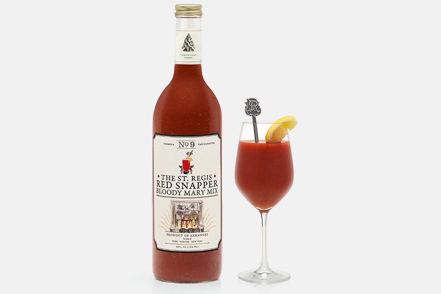 The St. Regis Red Snapper Bloody Mary Mix, created exclusively by Arrowhead Farms