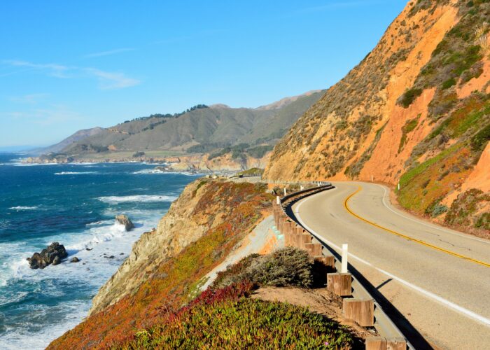 Highway 1 along the coast of California, United States