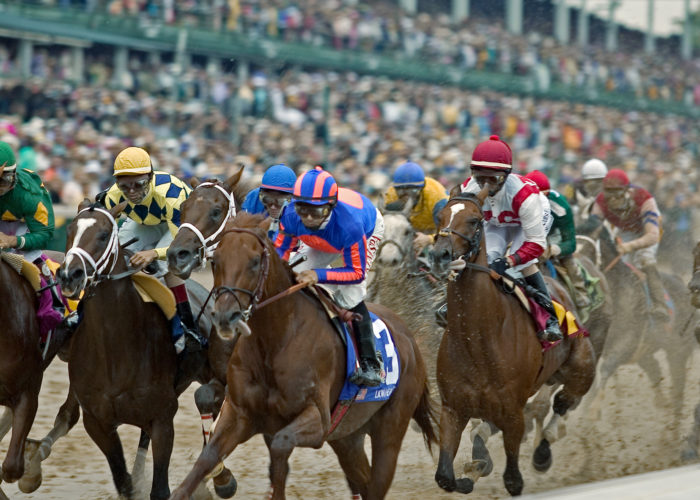 Racers at the Kentucky Derby