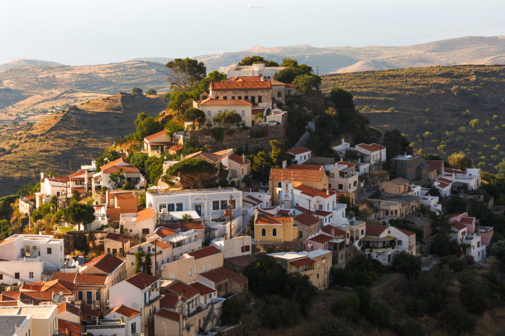Loulida Village on Kea Island, Greece.