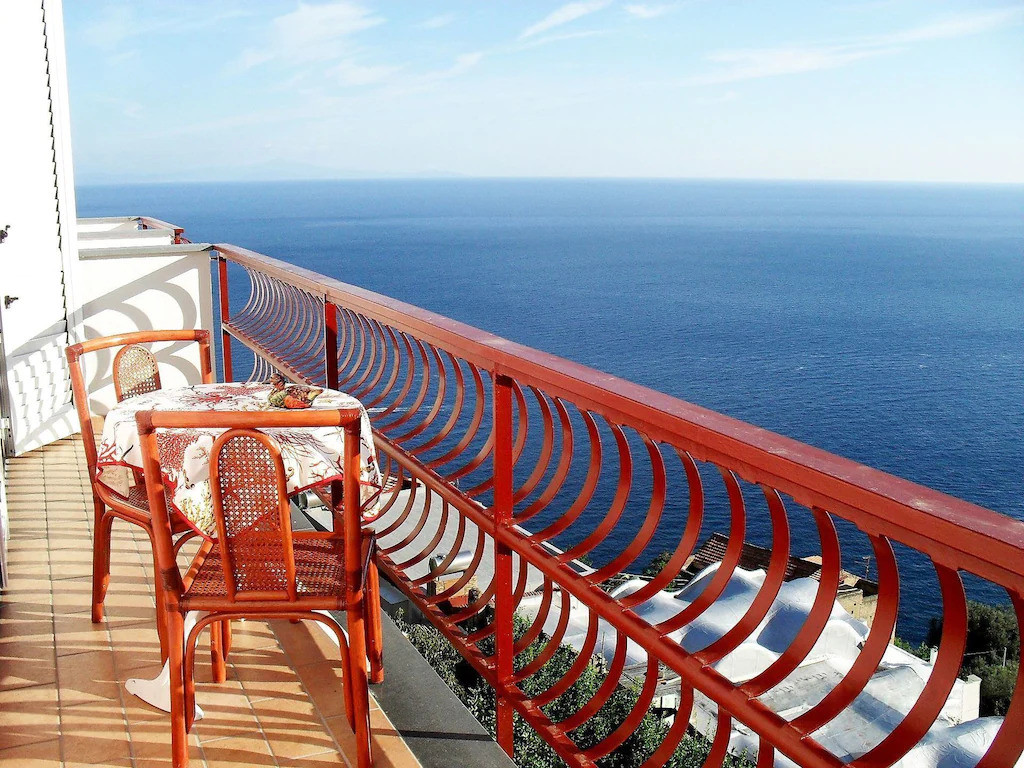 A deck with sitting area in The Amalfi Coast, Italy