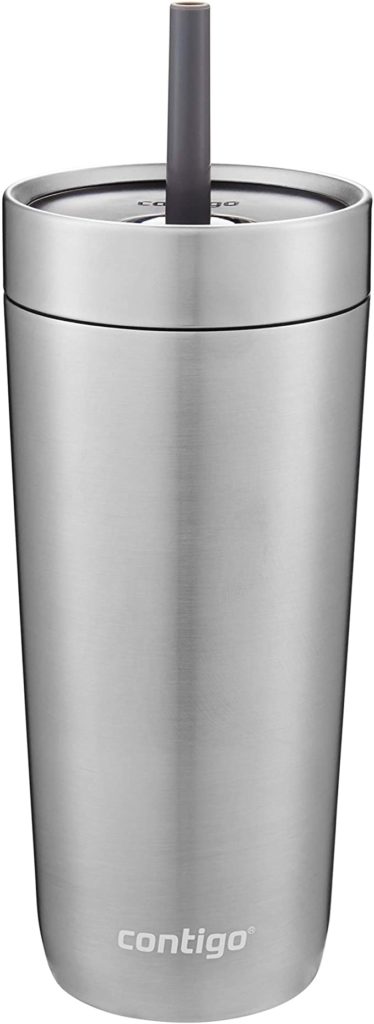 Contigo Luxe Stainless Steel Tumbler with Spill-Proof Lid and Straw