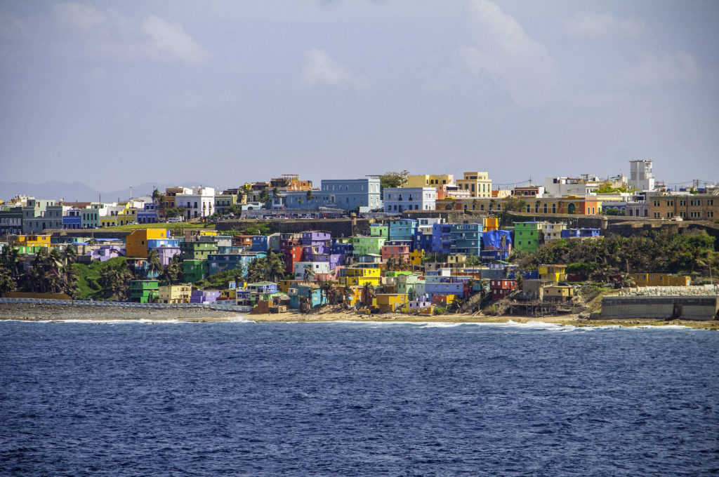 Colorful houses in San Juan, Puerto Rico
