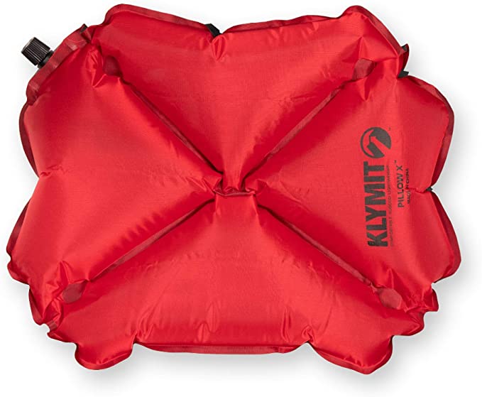 Klymit Pillow X Inflatable Camping & Travel Pillow in red