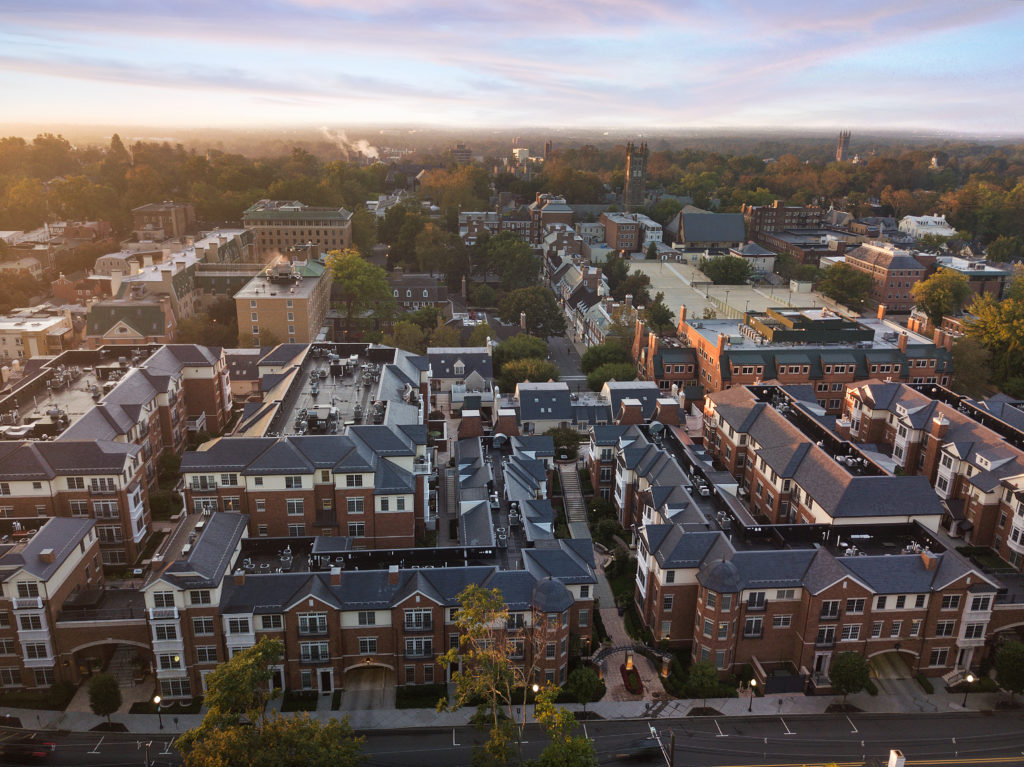 Aerial view of Princeton, New Jersey