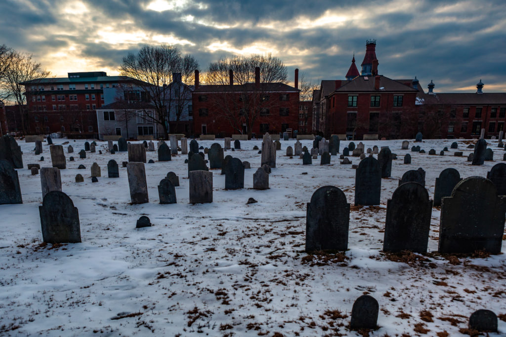 The Old Burying Point Cemetery in Salem, Massachusetts