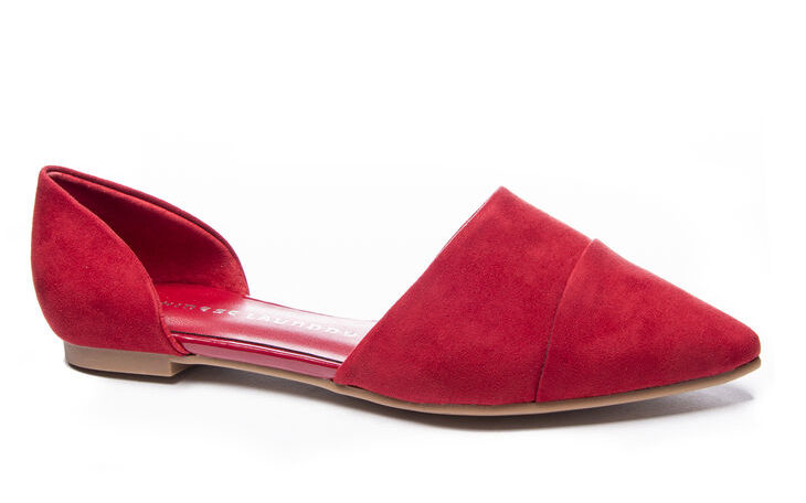 Chinese Laundry Easy Does It D'Orsay Flat in red