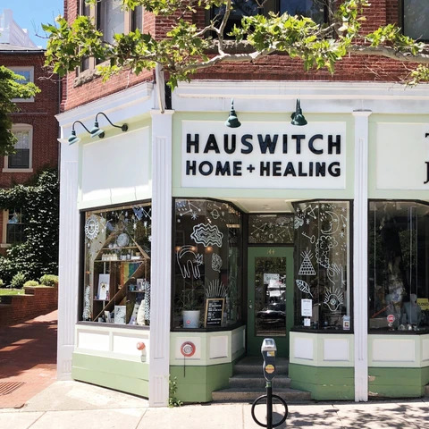 The front entrance of HausWtich Home  + Healing
