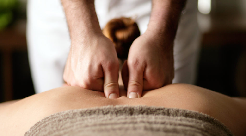 Women getting a massage